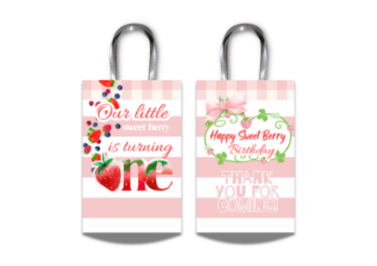 Picture of STB3RRY001 (1pc) 9x16cm Candy Bag - Ribbon Handle
