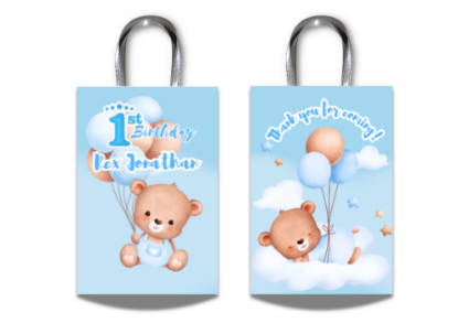 Picture of PERSONALIZED-B3AR008 (1pc) 9x16cm Candy Bag - Ribbon Handle