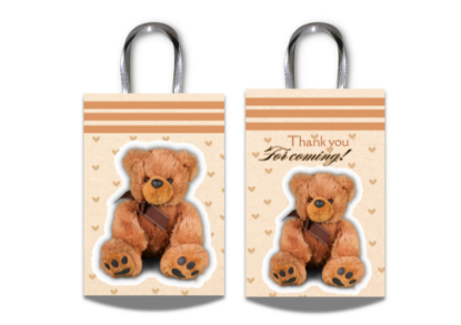 Picture of B3AR001 - (1pc) 9x16cm Candy Bag - Ribbon Handle