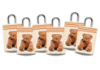 Picture of B3AR001 - (1pc) 9x16cm Candy Bag - Ribbon Handle